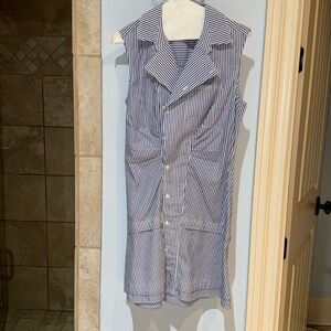Derek Lam dress.  Size small.  Blue/white.  Knee length,’maybe just a bit above.